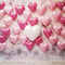 Kate Saint Valentin Rose & Blanc Ballons Coeur Toile de fond conçue par Emetselch - Kate Backdrop FR
