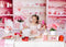 Kate Saint Valentin Rose Cuisine Douce Toile de fond conçue par Emetselch - Kate Backdrop FR