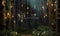 Kate Fée Lumières Forêt Toile de fond Conçu par Happy Squirrel Design - Kate Backdrop FR