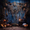 Kate Halloween Salle de spiritisme Bougies Toile de fond Conçu par Happy Squirrel Design - Kate Backdrop FR