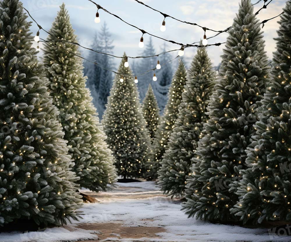 Kate Noël Extérieur Ferme des arbres Toile de fond pour la photographie