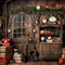 Kate Rétro Père Noël Chambre Arbre Toile de fond conçue par Chain Photographie - Kate Backdrop FR