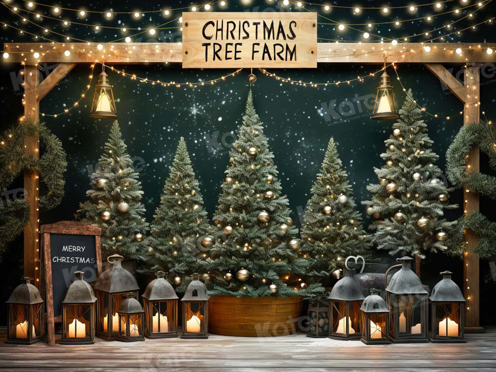 Kate Noël Ferme des arbres Toile de fond conçue par Chain Photographie - Kate Backdrop FR