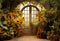 Kate Automne Maison de Tournesol Porte Toile de fond conçue par Emetselch - Kate Backdrop FR