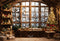 Kate Noël Chambre en bois Fenêtre Canapé Toile de fond conçue par Emetselch - Kate Backdrop FR