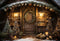 Kate Noël Maison en bois Neige Toile de fond conçue par Chain Photographie - Kate Backdrop FR
