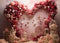 Kate Cage à oiseaux Cœurs Rose Toile de fond Conçu par Happy Squirrel Design - Kate Backdrop FR