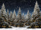 Kate Noël Ferme des Arbres Neige Hiver Toile de fond conçue par Chain Photographie - Kate Backdrop FR