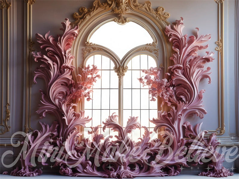 Kate Saint Valentin Château Fleurs épanouies Toile de fond conçue par Mini MakeBelieve