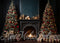 Kate Luxe Marine Hiver Noël Cheminée Arbres Toile de fond conçue par Mini MakeBelieve - Kate Backdrop FR
