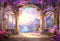 Kate Beaux-Arts Violet Couloir pictural Balcon Toile de fond conçue par GQ - Kate Backdrop FR