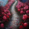 Kate Un Chemin couvert de Roses Rouges Toile de fond pour la photographie - Kate Backdrop FR