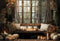 Kate Automne Citrouilles Rétro Fenêtre Chambre Toile de fond conçue par Emetselch - Kate Backdrop FR