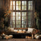 Kate Automne Citrouilles Rétro Fenêtre Chambre Toile de fond conçue par Emetselch - Kate Backdrop FR