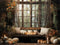 Kate Automne Citrouilles Rétro Fenêtre Chambre Toile de fond conçue par Emetselch - Kate Backdrop FR