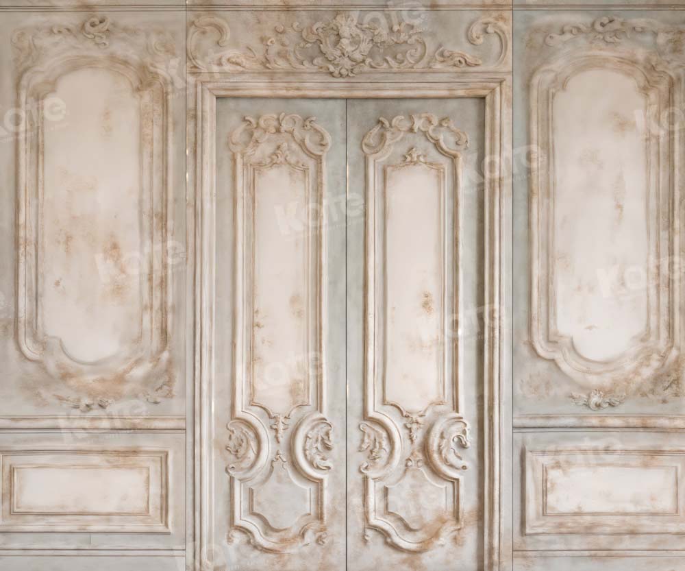Kate Vintage Rétro Marbre Mur Porte Toile de fond conçue par Kate Image - Kate Backdrop FR