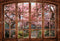 Kate Chemin Sakura Fenêtre Paysage Toile de fond conçue par Chain Photographie - Kate Backdrop FR