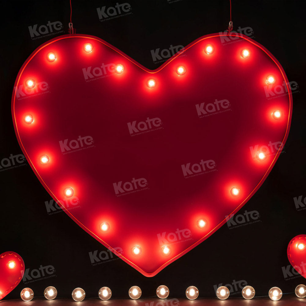 Kate Lampe d'amour Brillant Saint Valentin Toile de fond pour la photographie