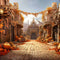 Kate Automne Citrouille Château Route Toile de fond conçue par Chain Photographie - Kate Backdrop FR