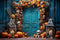 Kate Halloween Crâne Mur en arc Porte Toile de fond conçue par Chain Photographie - Kate Backdrop FR