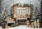 Kate Sapin de Noël Scène de Neige Bougies Toile de fond conçue par Emetselch - Kate Backdrop FR