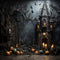 Kate Halloween Chauve-souris Bougie Château Toile de fond conçue par Chain Photographie - Kate Backdrop FR