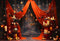 Kate Pentacle Bougie Scène Rouge Toile de fond pour la photographie - Kate Backdrop FR