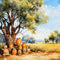 Kate Automne Pommier Peinture à l'huile Toile de fond pour la photographie - Kate Backdrop FR