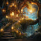 Kate Luciole Maison dans l'arbre Vue nocturne Toile de fond pour la photographie - Kate Backdrop FR