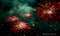 Kate Feu d'artifice Rouge Vert Fumée Toile de fond conçue par Angela Marie Photographie - Kate Backdrop FR