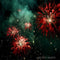 Kate Feu d'artifice Rouge Vert Fumée Toile de fond conçue par Angela Marie Photographie - Kate Backdrop FR