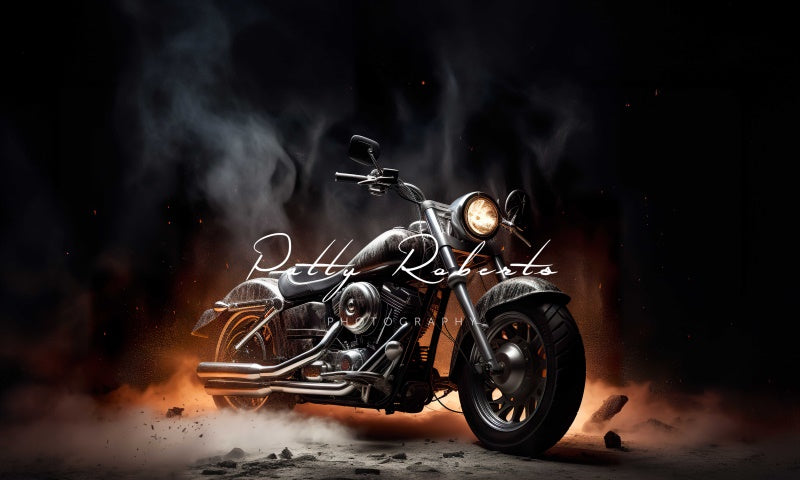 Kate Noir Moto Fête des pères Enfant Toile de fond conçue par Patty Robert