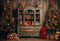 Kate Sapin de Noël Ours Étagère à livres Toile de fond pour la photographie - Kate Backdrop FR