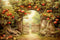 Kate Automne Pommier Porte en arc Toile de fond conçue par GQ - Kate Backdrop FR