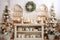 Kate Sapin de Noël Blanc Cuisine Plats Toile de fond conçue par Emetselch - Kate Backdrop FR