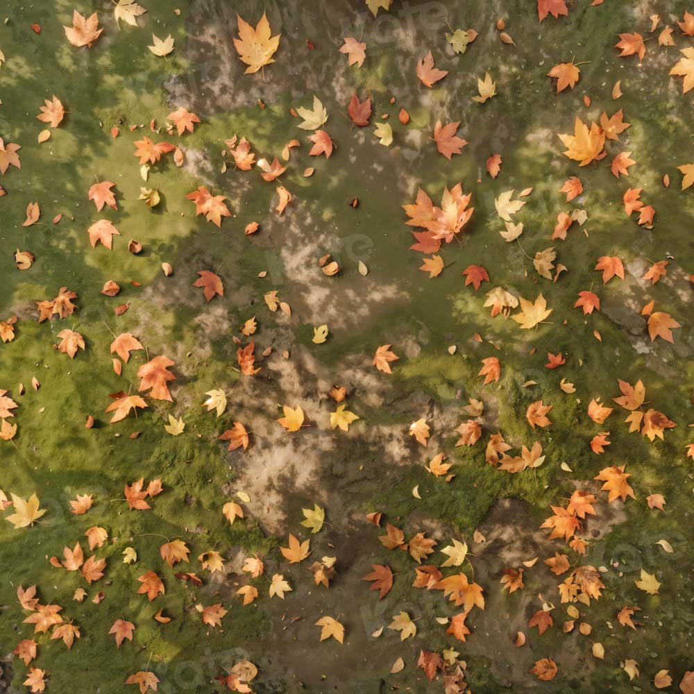 Kate Automne Feuilles mortes Prairie Sol Toile de fond conçue par Kate Image