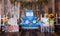Kate Bleu Camion Anniversaire Enfant Toile de fond conçue par Caitlin Lynch - Kate Backdrop FR