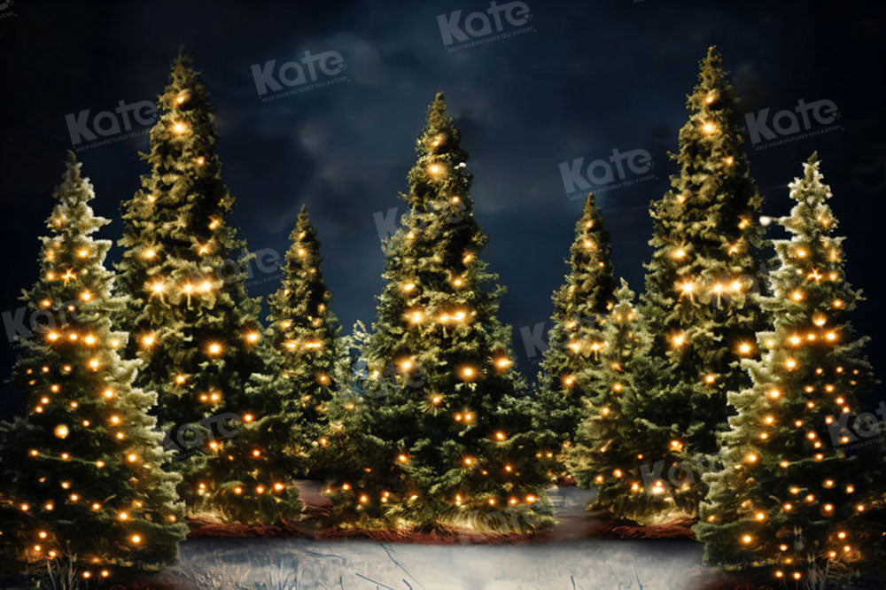 Kate Sapin de Noël Extérieur Guirlandes Lumineuses Toile de fond pour la photographie