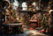 Kate Noël Fenêtre voûtée Chambre Arbre Cadeaux Toile de fond pour la photographie - Kate Backdrop FR