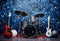 Kate Batterie Guitare Groupe Étoiles Toile de fond pour la photographie - Kate Backdrop FR