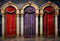 Kate Arc en métal Porte Scène Rouge Violet Toile de fond pour la photographie - Kate Backdrop FR