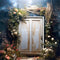 Kate Porte blanche Rustic Fleurs Bleu Toile de fond Conçu par Happy Squirrel Design - Kate Backdrop FR