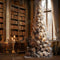 Kate Sapin de Noël Mur de livres Chambre Toile de fond conçue par Chain Photographie - Kate Backdrop FR