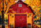 Kate Automne Extérieur Maison Feuilles d'érable Toile de fond pour la photographie - Kate Backdrop FR
