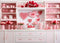 Kate Saint Valentin Rose Cuisine Toile de fond conçue par Patty Robert - Kate Backdrop FR