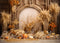 Kate Bohème Citrouilles Mur en arc Thanksgiving Toile de fond conçue par Mini MakeBelieve - Kate Backdrop FR
