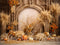 Kate Bohème Citrouilles Mur en arc Thanksgiving Toile de fond conçue par Mini MakeBelieve - Kate Backdrop FR
