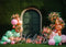 Kate Extérieur Porte Herbe Ballons Fête Toile de fond conçue par Mini MakeBelieve - Kate Backdrop FR