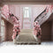 Kate Saint-Valentin Floraison Manoir Escaliers Toile de fond conçue par Mini MakeBelieve - Kate Backdrop FR