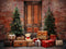 Kate Sapin de Noël Cadeaux Porte en Bois Toile de fond conçue par Emetselch - Kate Backdrop FR